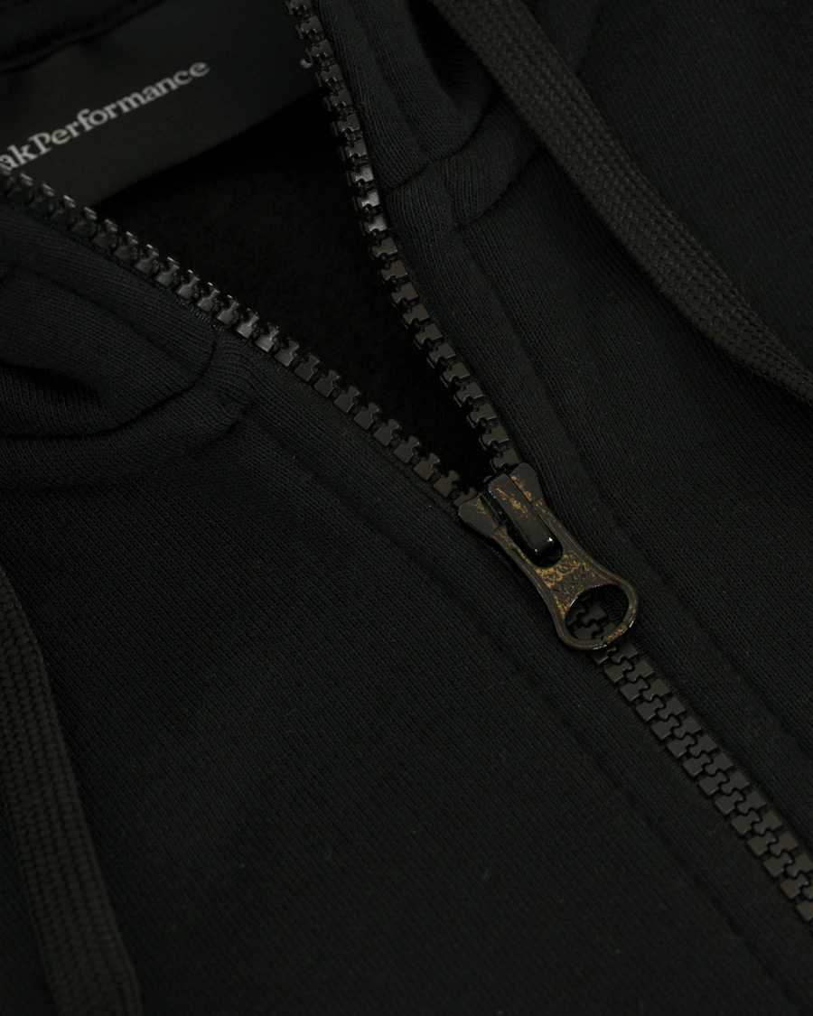 Herren | Pullover | Peak Performance | Original Full Zip Hoodie Black