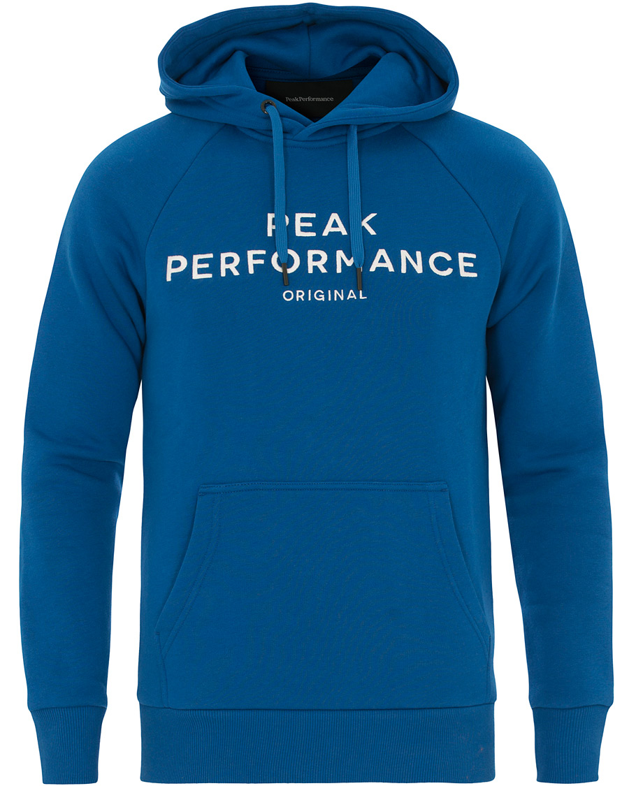 Herren | Pullover | Peak Performance | Logo Hoodie True Blue