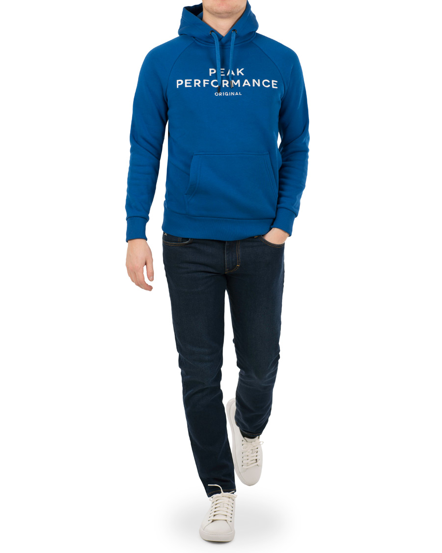Herren | Pullover | Peak Performance | Logo Hoodie True Blue