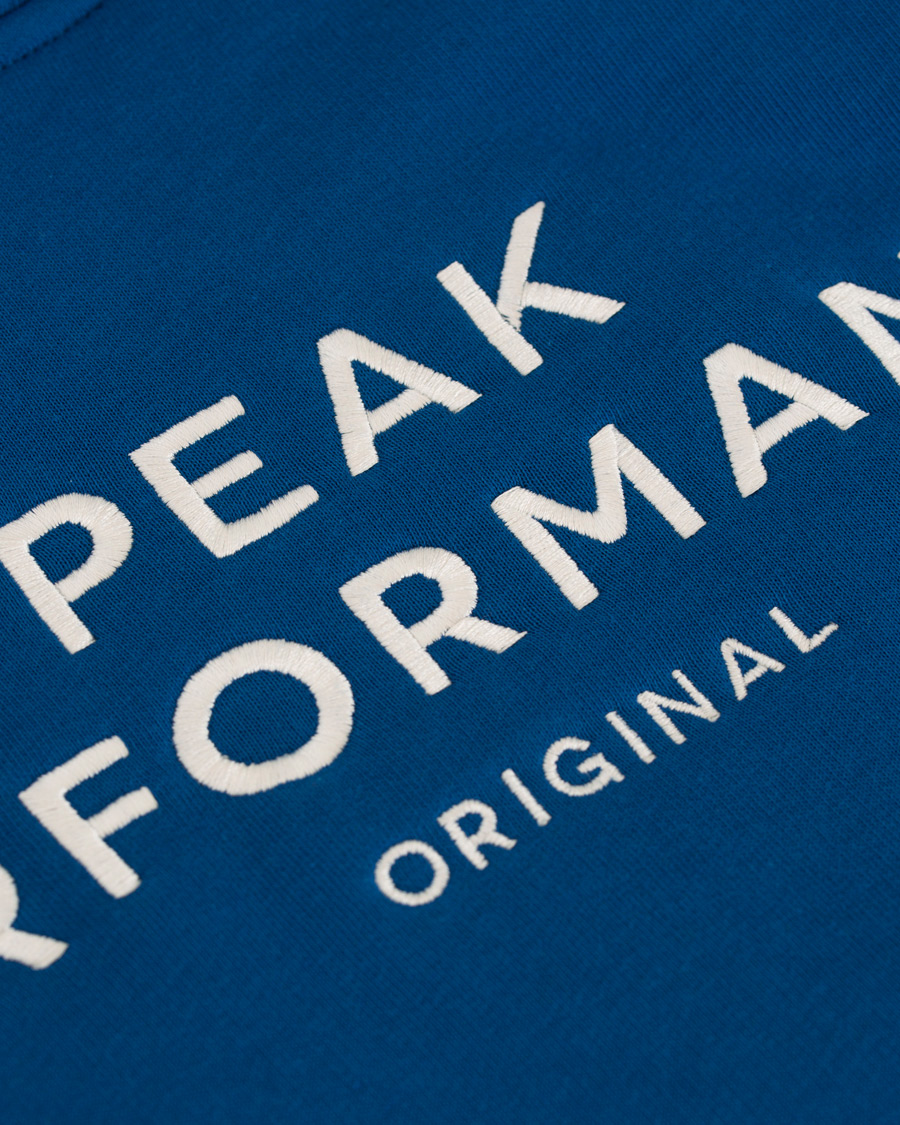 Herren | Pullover | Peak Performance | Logo Hoodie True Blue