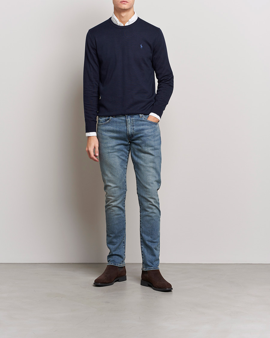 Herren | Pullover | Polo Ralph Lauren | Pima Cotton Crew Neck Pullover Hunter Navy