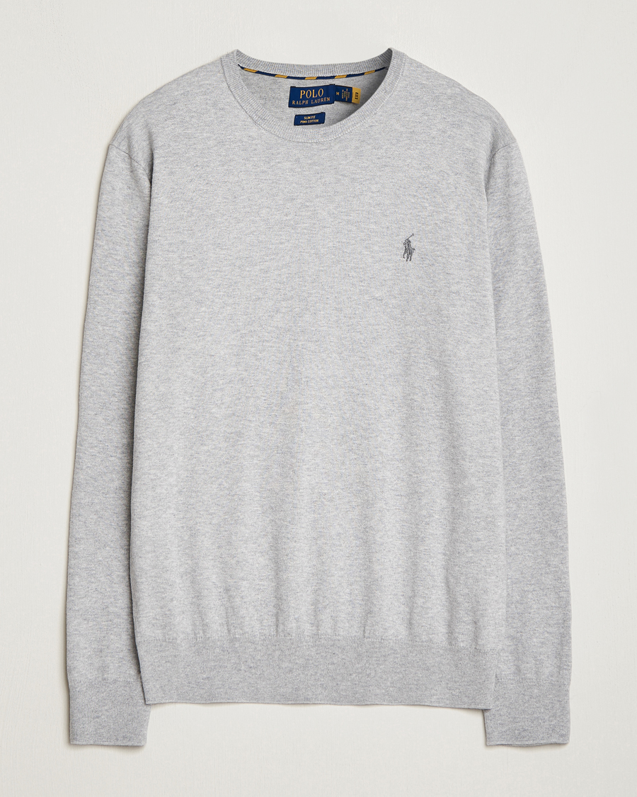 Herren | Pullover | Polo Ralph Lauren | Pima Cotton Crew Neck Pullover Andover Heather