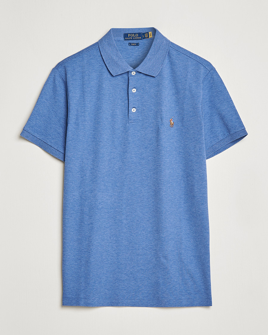 Herren | Poloshirts | Polo Ralph Lauren | Slim Fit Pima Cotton Polo Faded Royal