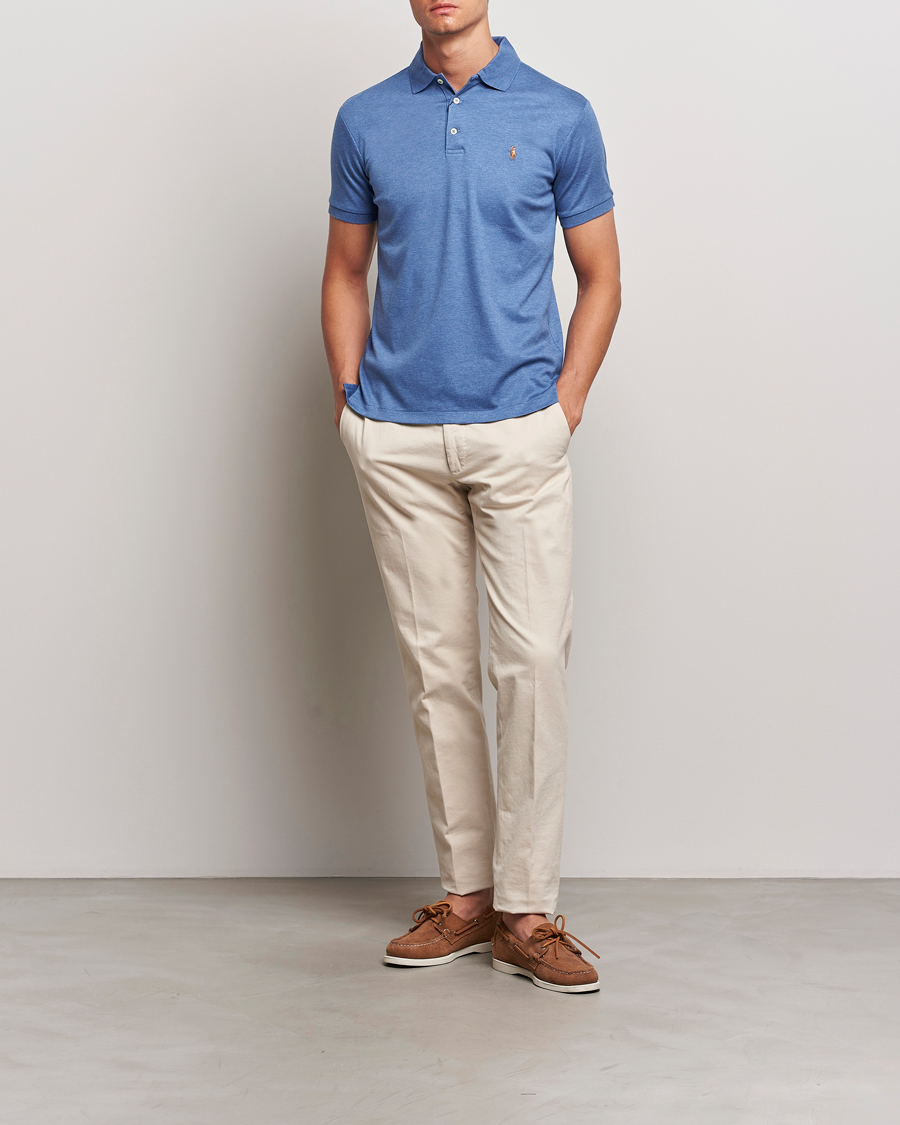 Herren | Poloshirts | Polo Ralph Lauren | Slim Fit Pima Cotton Polo Faded Royal
