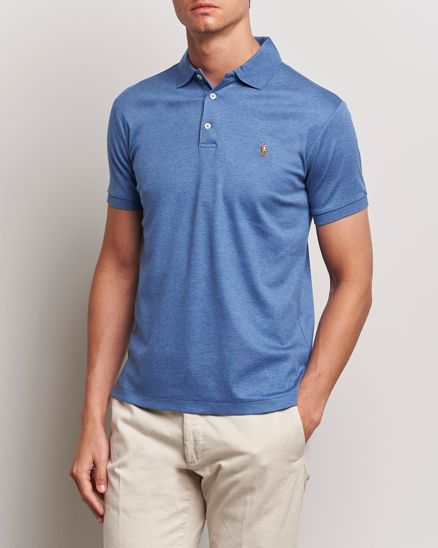 Herren | Poloshirts | Polo Ralph Lauren | Slim Fit Pima Cotton Polo Faded Royal