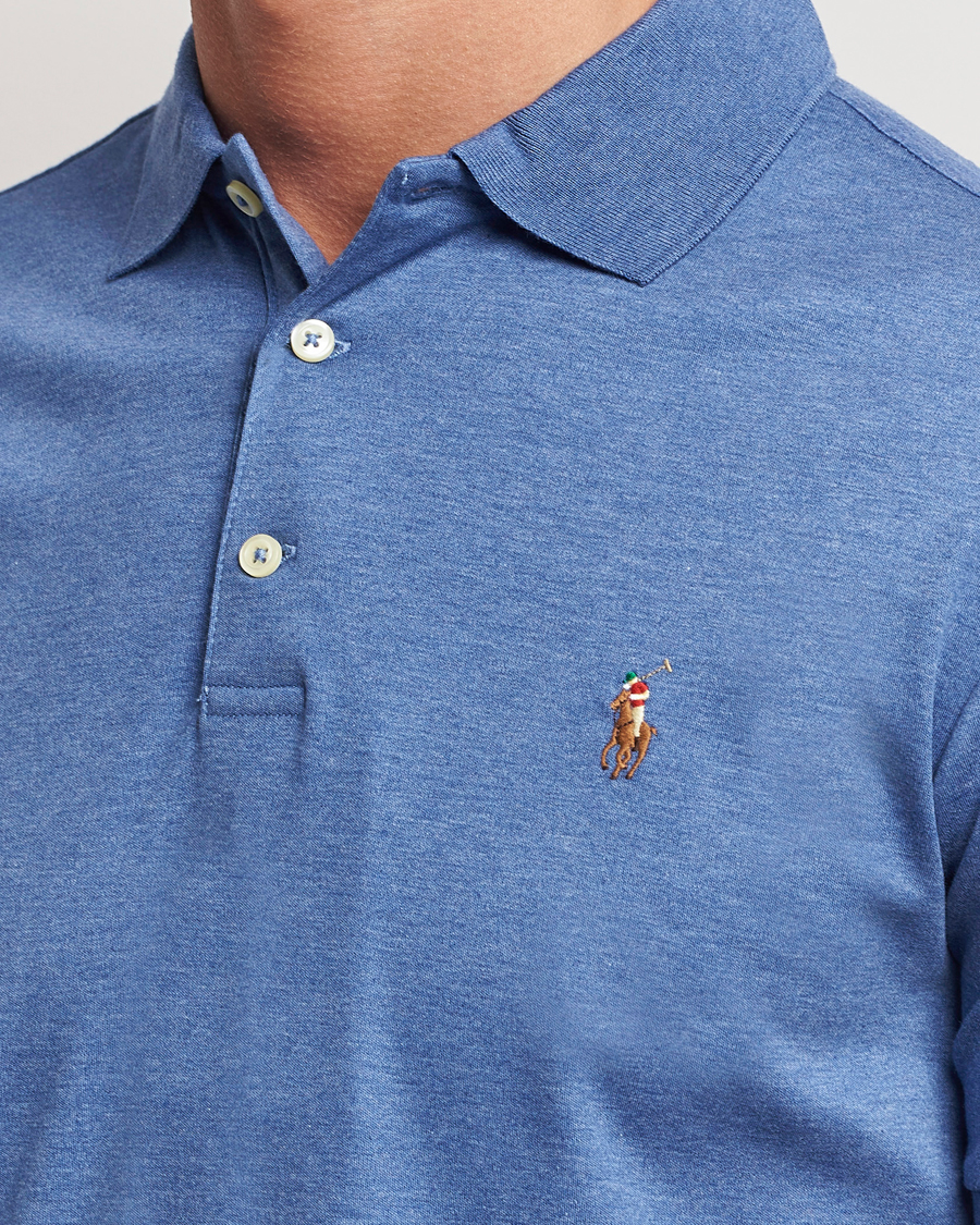 Herren | Poloshirts | Polo Ralph Lauren | Slim Fit Pima Cotton Polo Faded Royal
