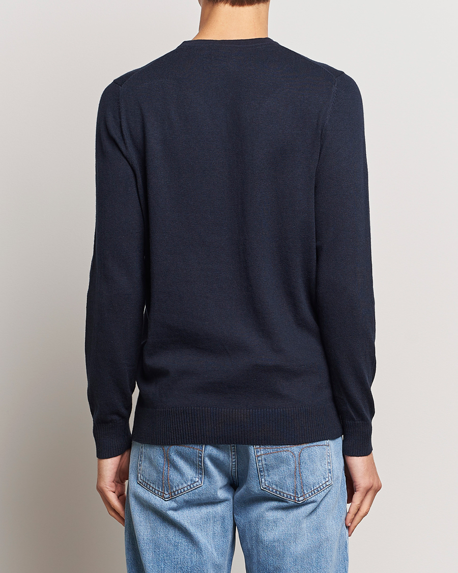 Herren | Pullover | Lyle & Scott | Cotton/Merino Crew Neck Jumper Dark Navy