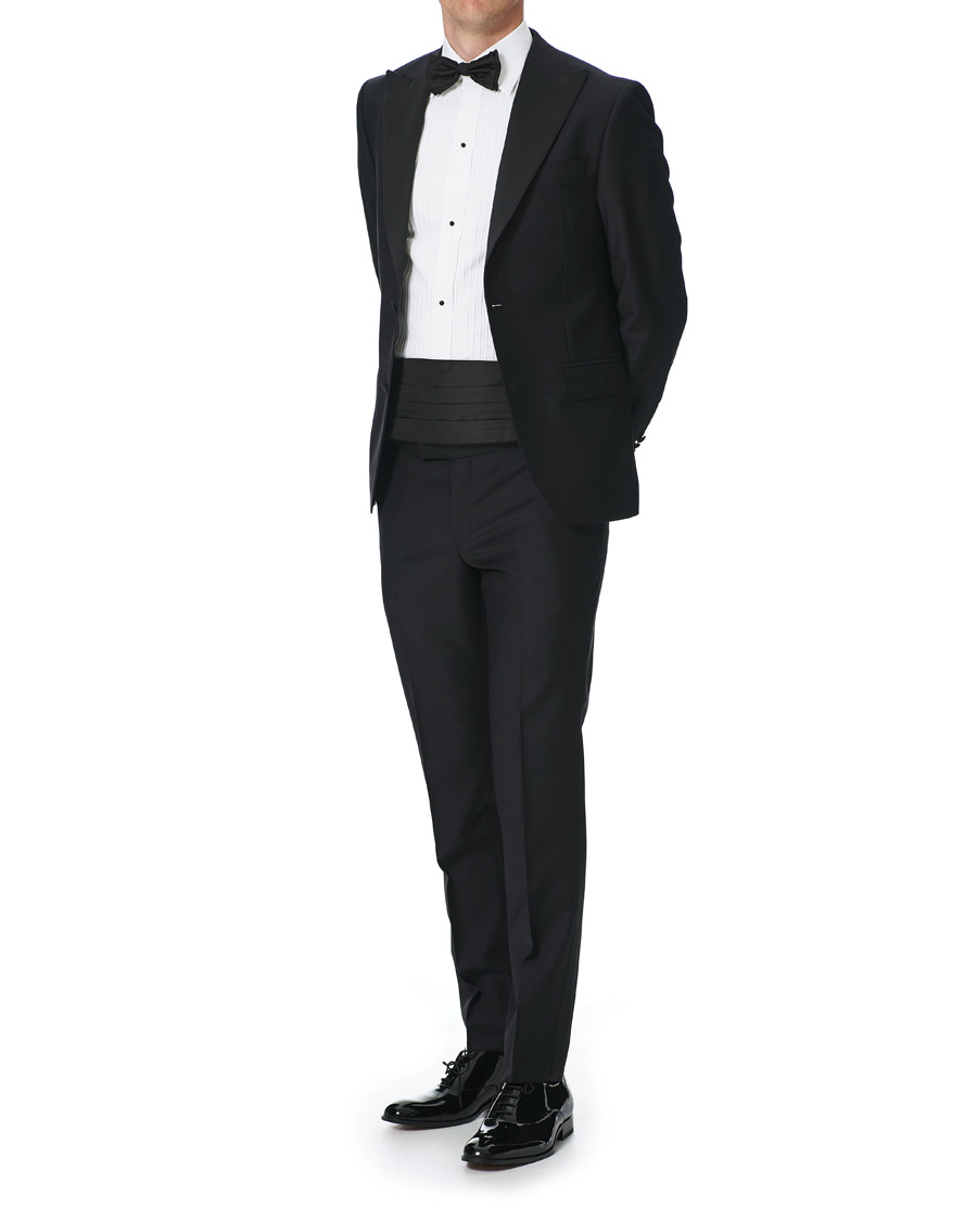 Herren | Hosen | Oscar Jacobson | Duke Tuxedo Trouser Black