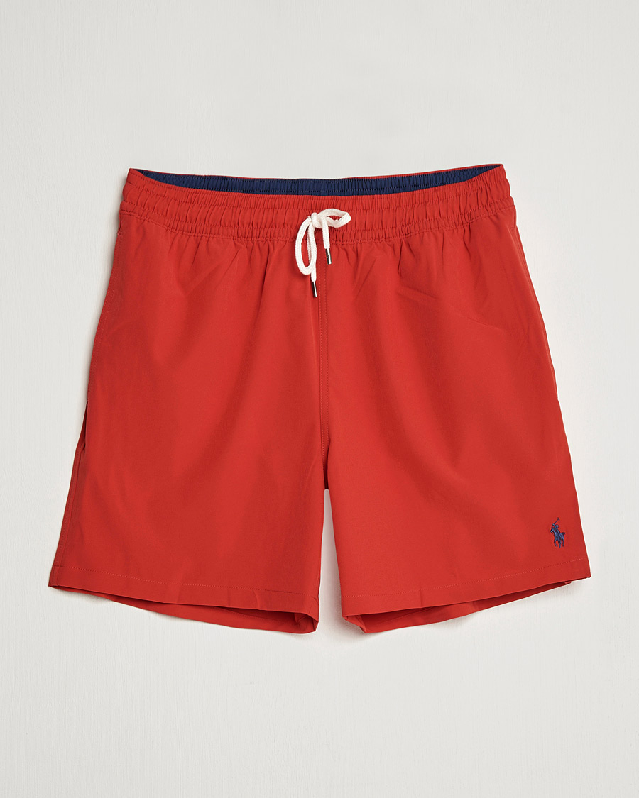 Herren | Badehosen | Polo Ralph Lauren | Traveler Boxer Swim Shorts RL Red