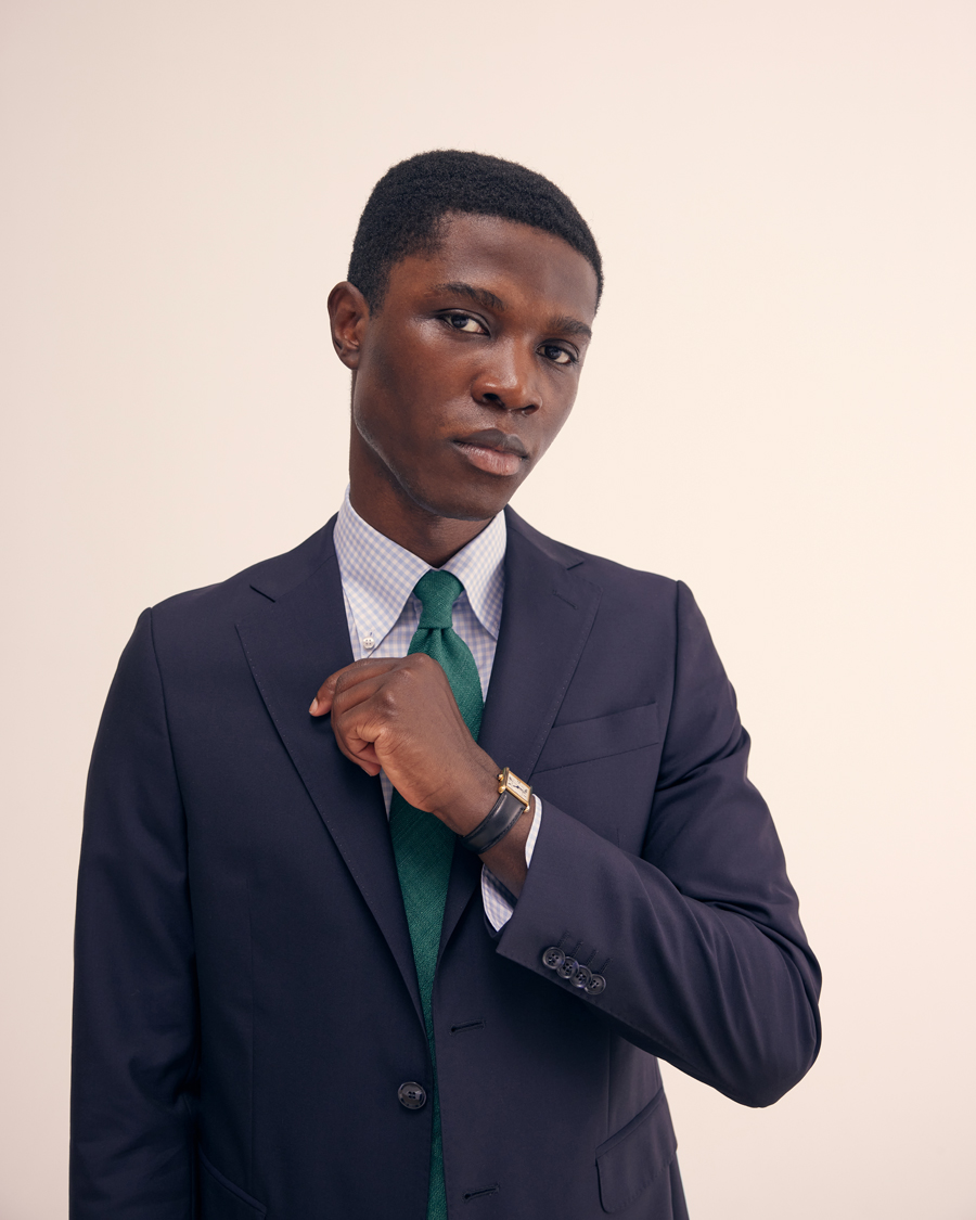 Herren | Krawatten | Drake's | Drake'sSilk Tussah Handrolled TieGreen