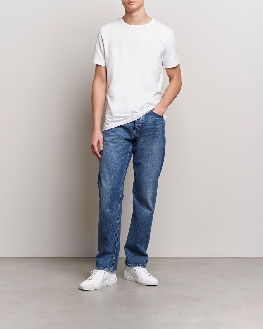 Herren | T-Shirts | Bread & Boxers | 2-Pack Crew Neck Tee White