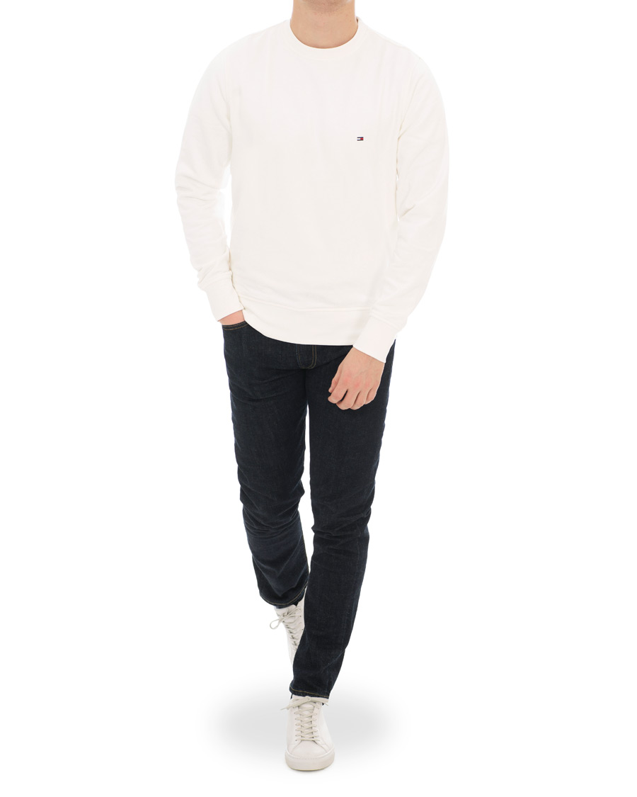 Herren | Pullover | Tommy Hilfiger | Crew Neck Sweatshirt Whisper White