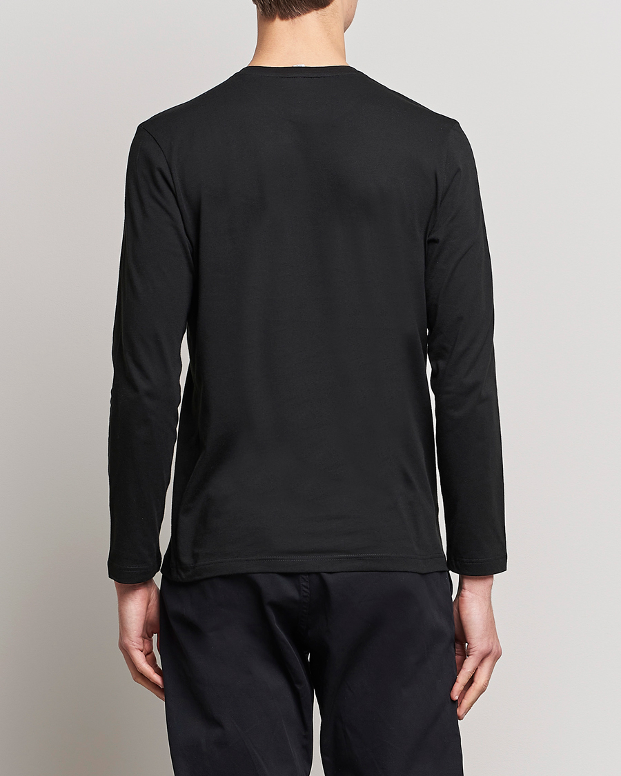 Herren | T-Shirts | Lacoste | Long Sleeve Crew Neck T-Shirt Black