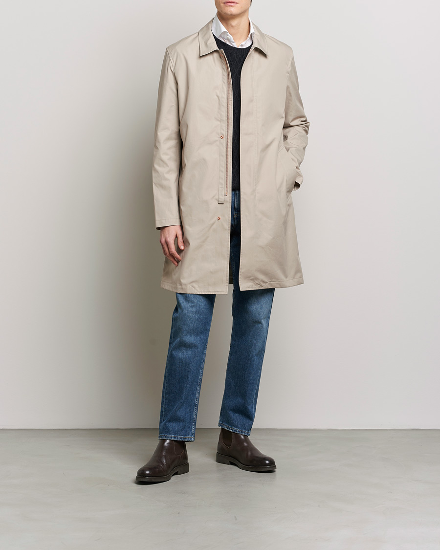 Herren | Jacken | Private White V.C. | Unlined Cotton Ventile Mac Coat 3.0 Stone