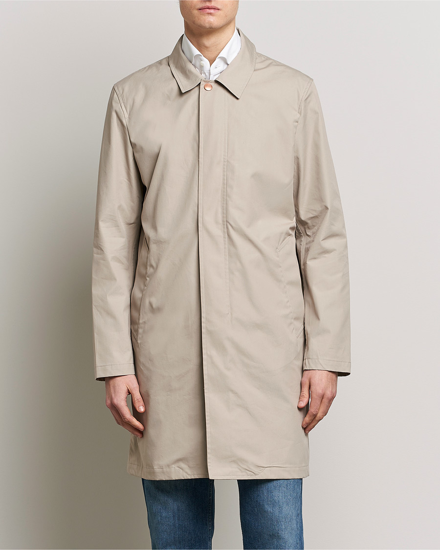 Herren | Jacken | Private White V.C. | Unlined Cotton Ventile Mac Coat 3.0 Stone