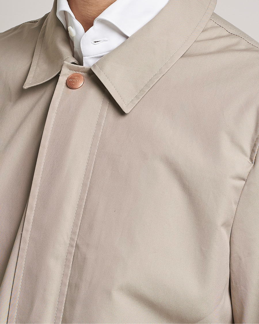 Herren | Jacken | Private White V.C. | Unlined Cotton Ventile Mac Coat 3.0 Stone