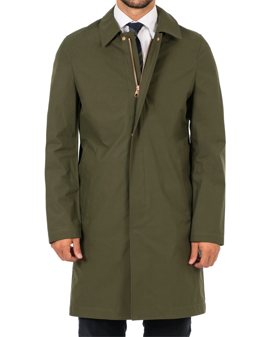 Herren | Jacken | Private White V.C. | Unlined Cotton Ventile Mac Coat 3.0 Olive