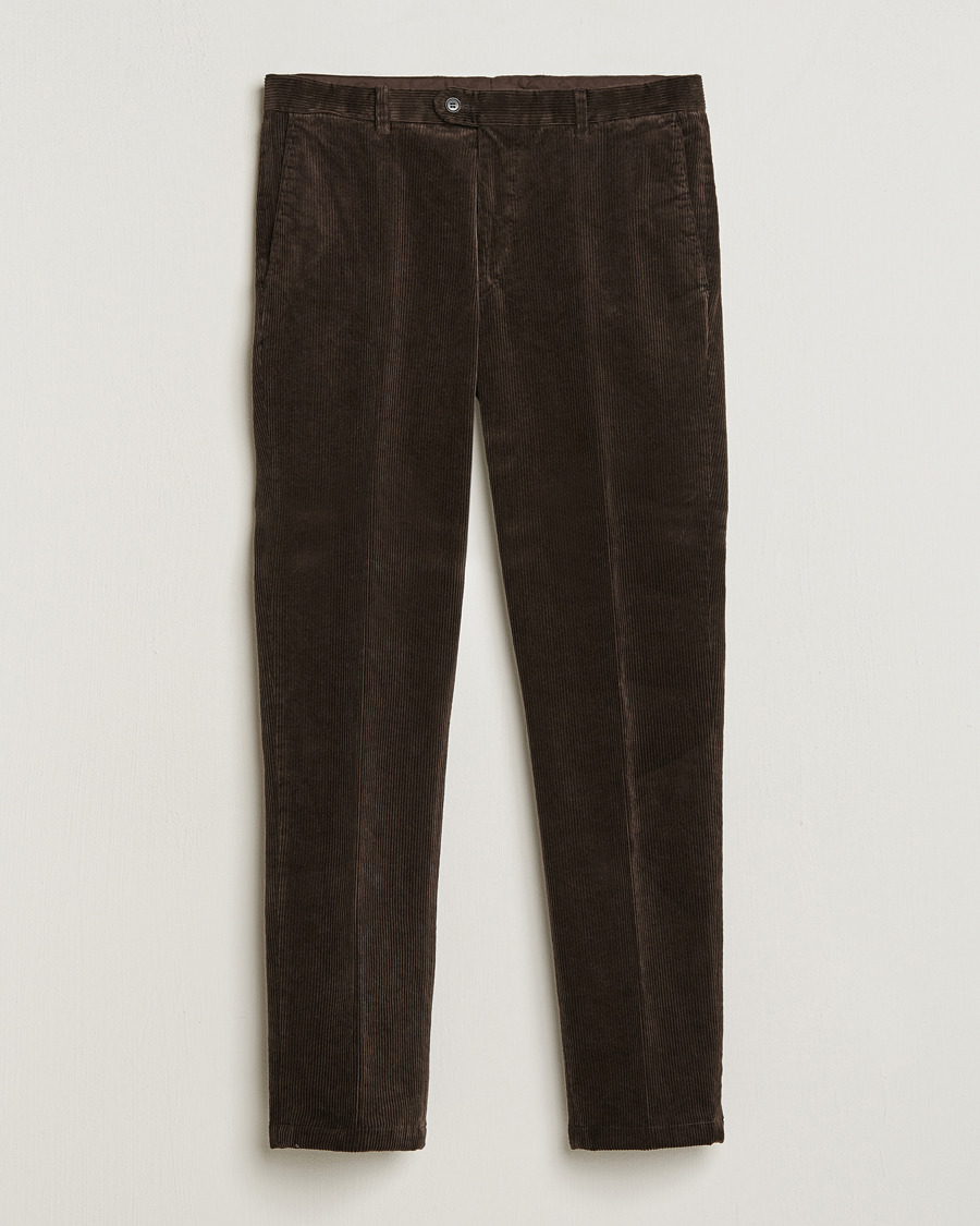 Herren | Hosen | Oscar Jacobson | Denz Corduroy Trousers Dark Brown