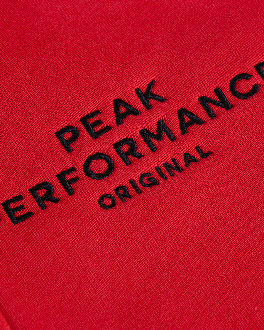 Herren | Pullover | Peak Performance | Logo Zip Hoodie Red