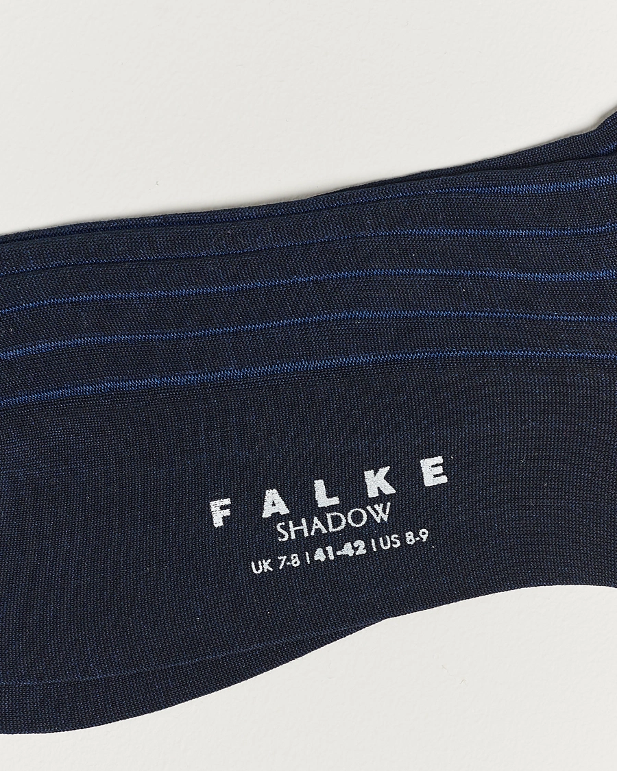 Herren | Normale Socken | Falke | Shadow Stripe Sock Navy