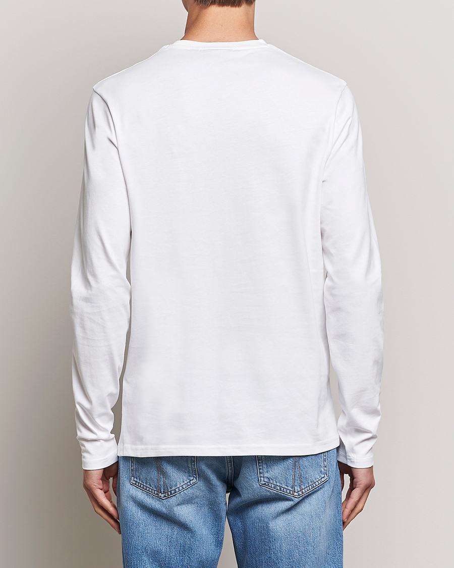 Herren | T-Shirts | Lyle & Scott | Plain Long Sleeve Cotton T-Shirt White