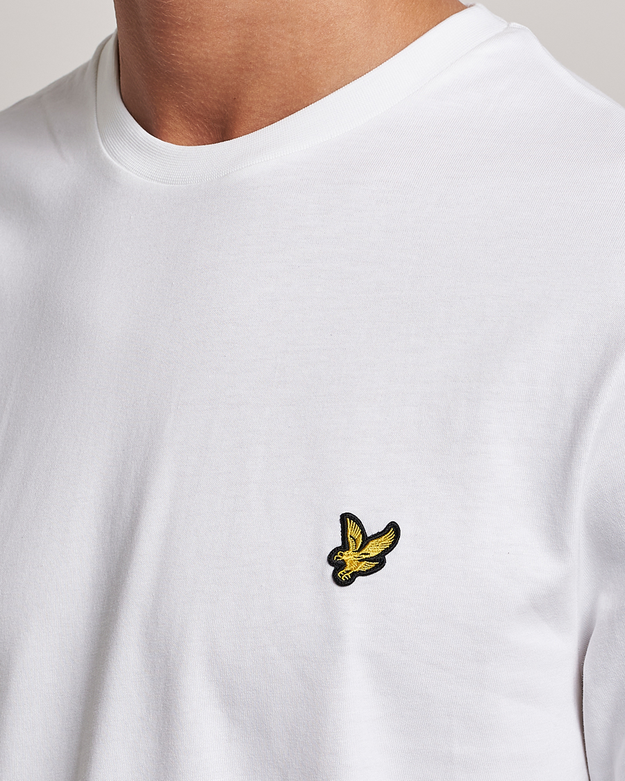 Herren | T-Shirts | Lyle & Scott | Plain Long Sleeve Cotton T-Shirt White