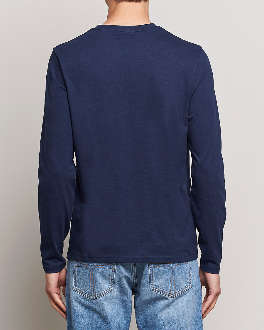 Herren | T-Shirts | Lyle & Scott | Long Sleeve Crew Neck T-Shirt Navy
