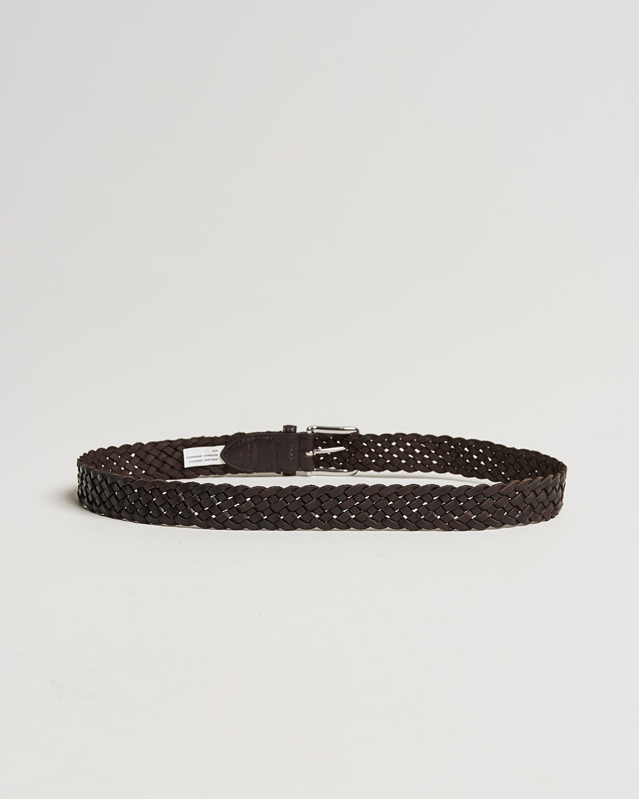 Herren | Gürtel | Polo Ralph Lauren | Braided Leather Belt Dark Brown
