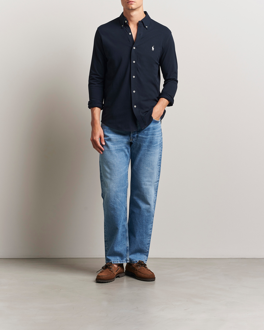 Herren | Hemden | Polo Ralph Lauren | Featherweight Mesh Shirt Aviator Navy