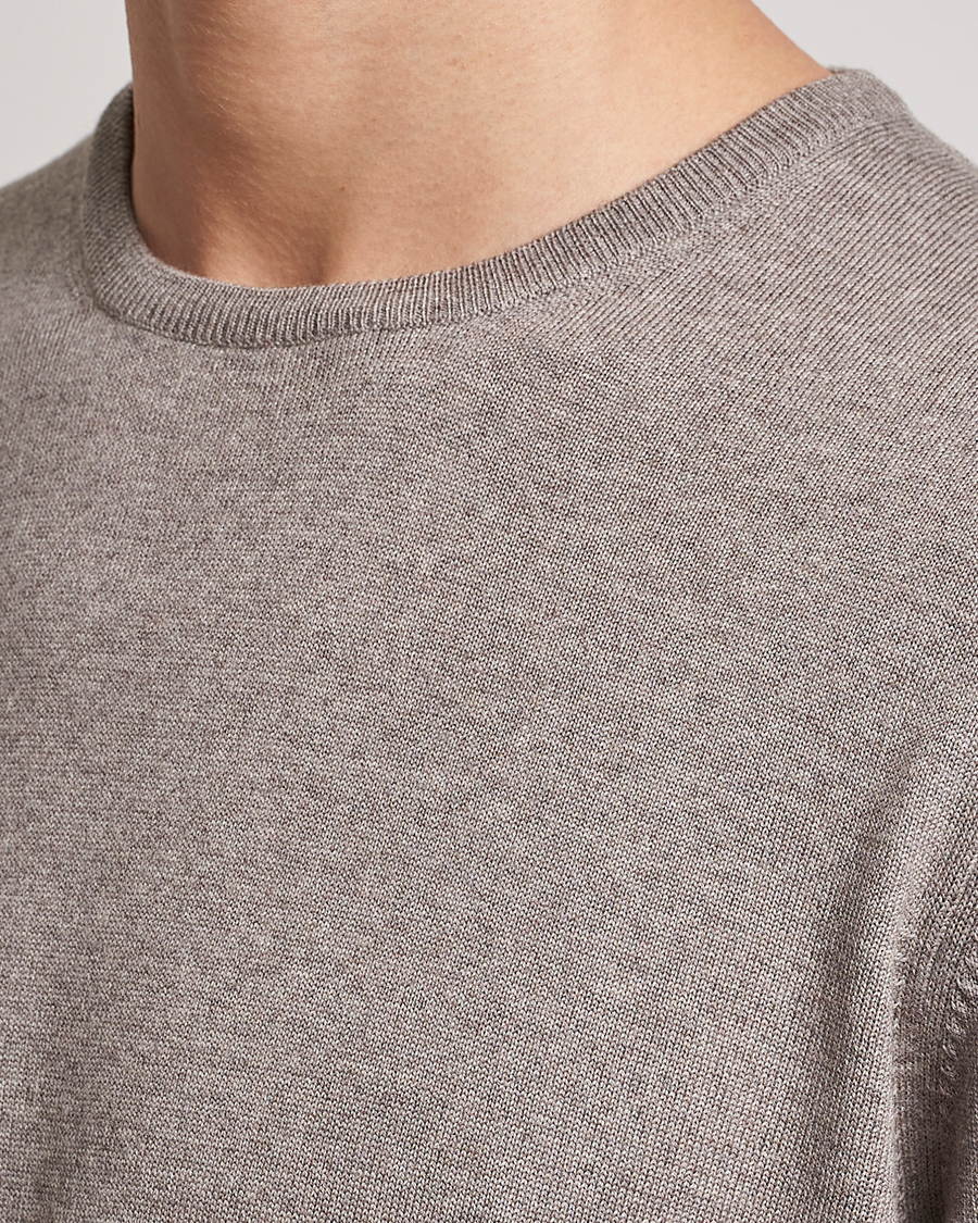 Herren | Pullover | Gran Sasso | Merino Fashion Fit Crew Neck Pullover Beige