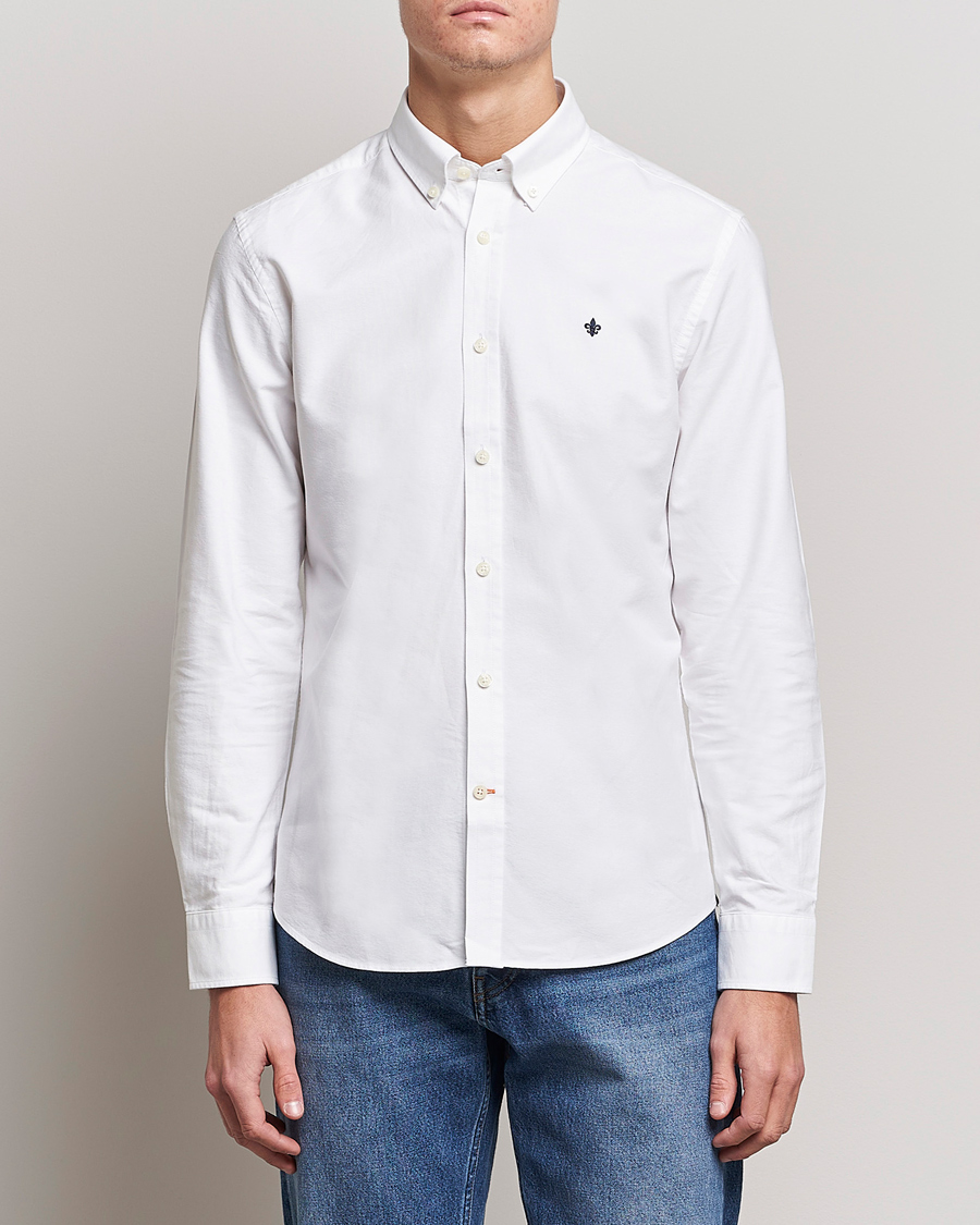 Herren | Oxfordhemden | Morris | Oxford Button Down Cotton Shirt White
