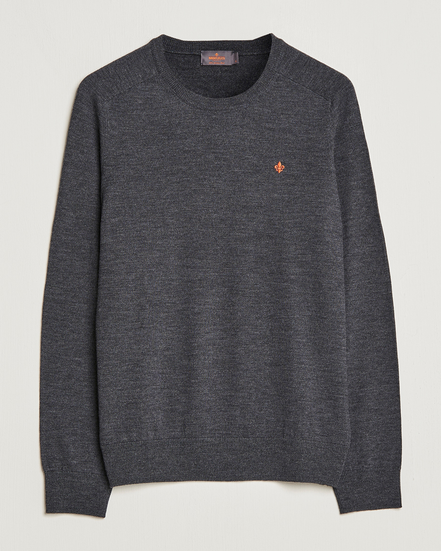 Herren | Pullover | Morris | Merino O-neck Grey