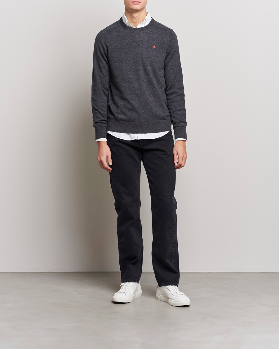 Herren | Pullover | Morris | Merino O-neck Grey