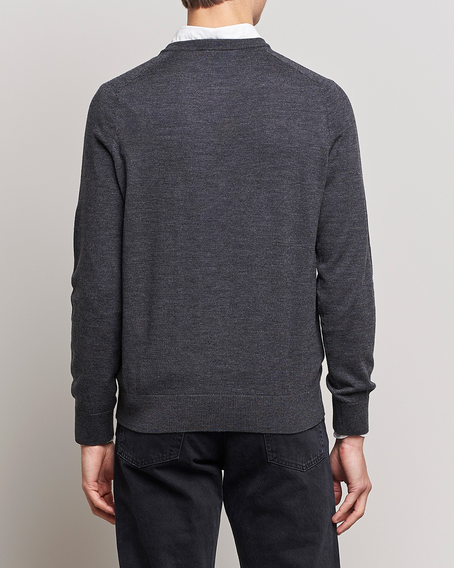 Herren | Pullover | Morris | Merino O-neck Grey