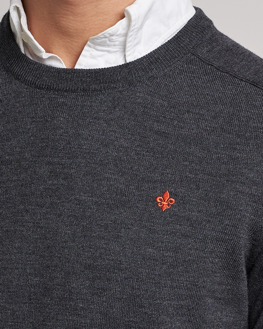 Herren | Pullover | Morris | Merino O-neck Grey