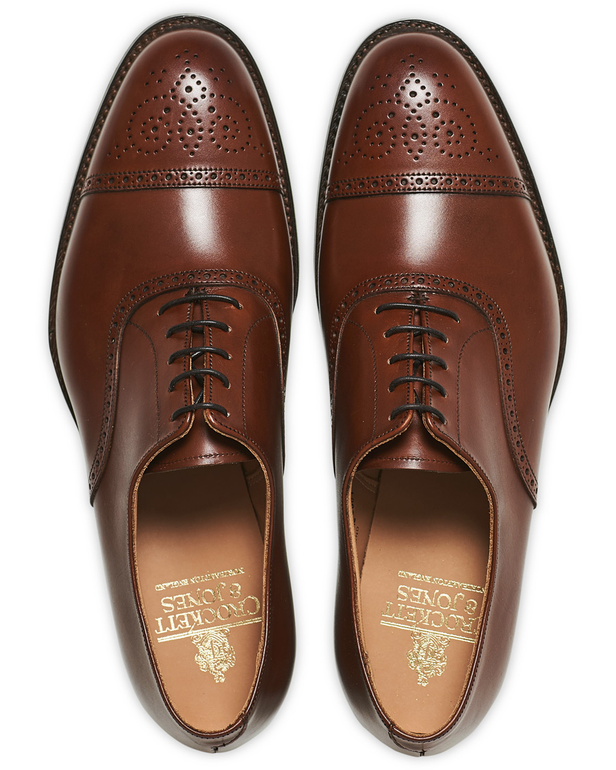 Herren | Crockett & Jones Hatton Brogue City Sole Burnished Calf | Crockett & Jones | Hatton Brogue City Sole Burnished Calf