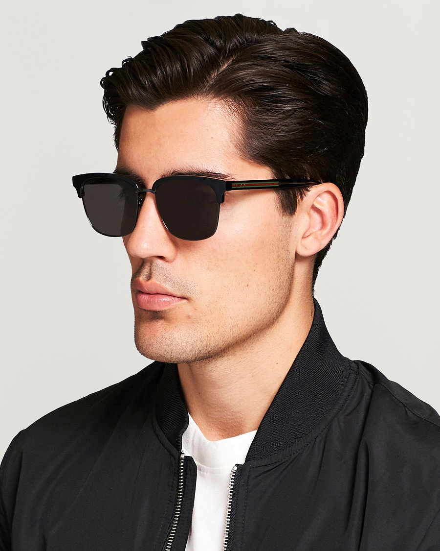 Herren | Eyewear | Gucci | GG0382S Sunglasses Black/Grey