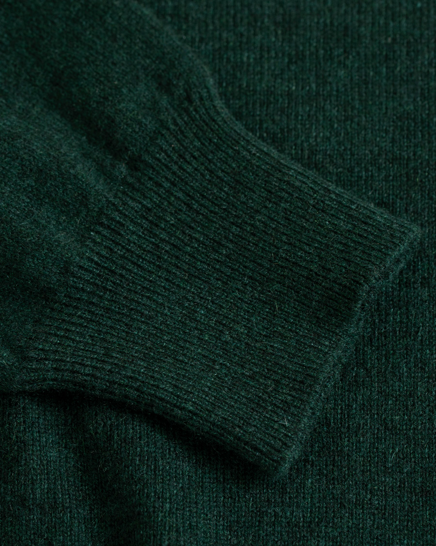 Herren | Pullover | Piacenza Cashmere | Cashmere Crew Neck Sweater Racing Green