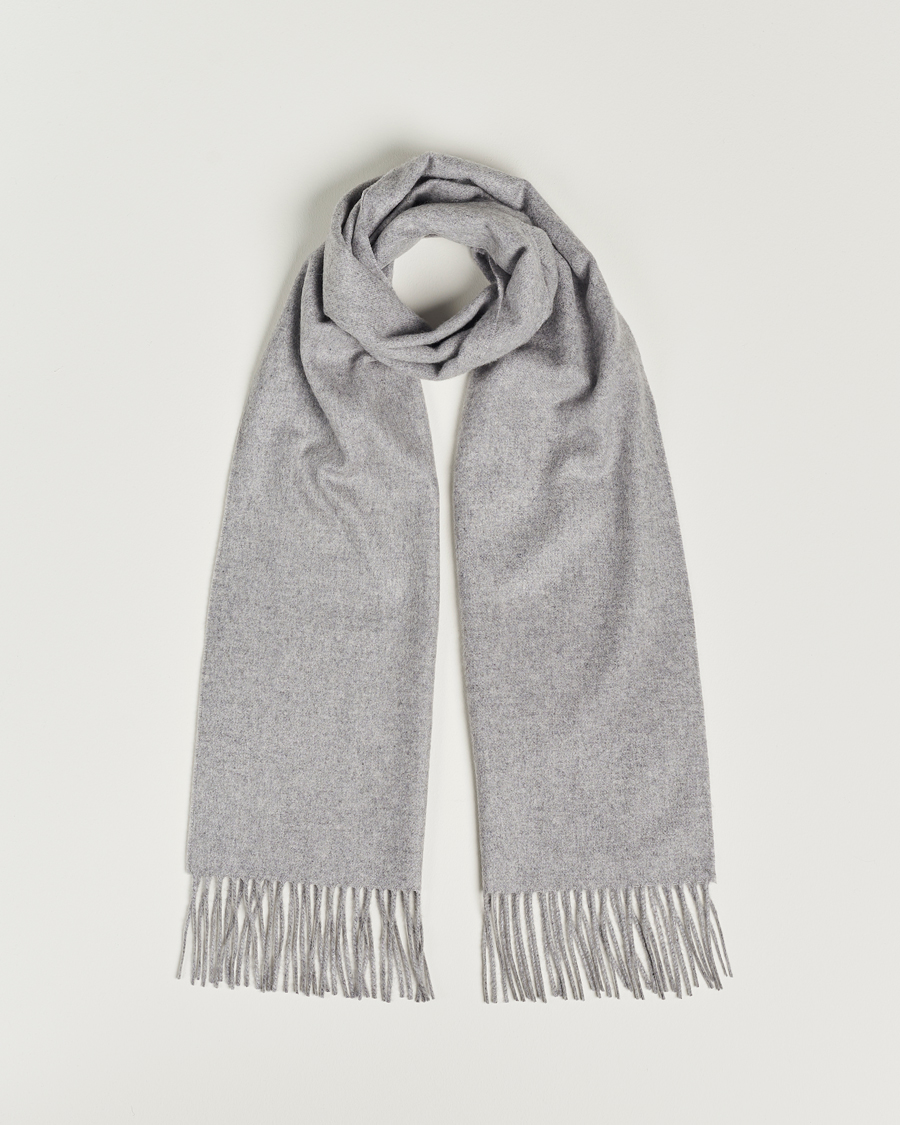 Herren | Piacenza Cashmere Cashmere Scarf Light Grey | Piacenza Cashmere | Cashmere Scarf Light Grey