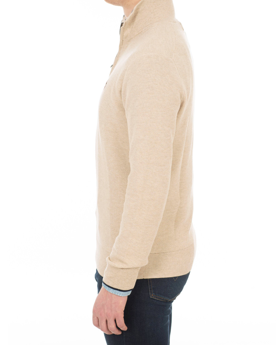 Herren | Pullover | Polo Ralph Lauren | Texture Half Zip Oatmeal Heather