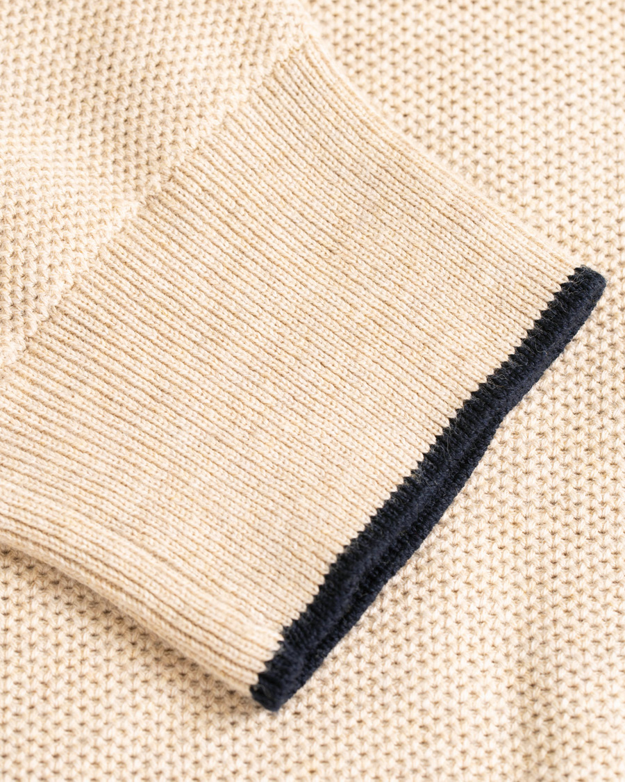 Herren | Pullover | Polo Ralph Lauren | Texture Half Zip Oatmeal Heather