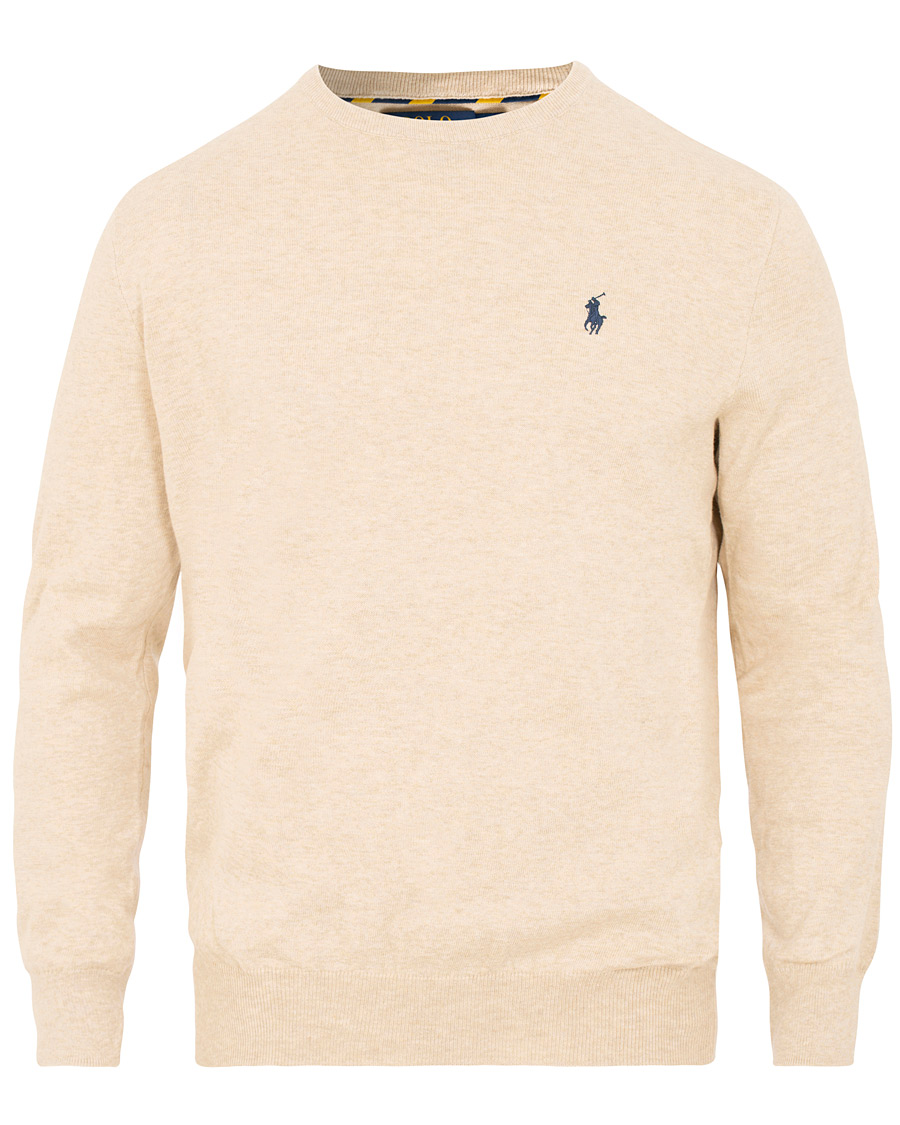 Herren | Pullover | Polo Ralph Lauren | Pima Cotton Crew Neck Pullover Sand Heather