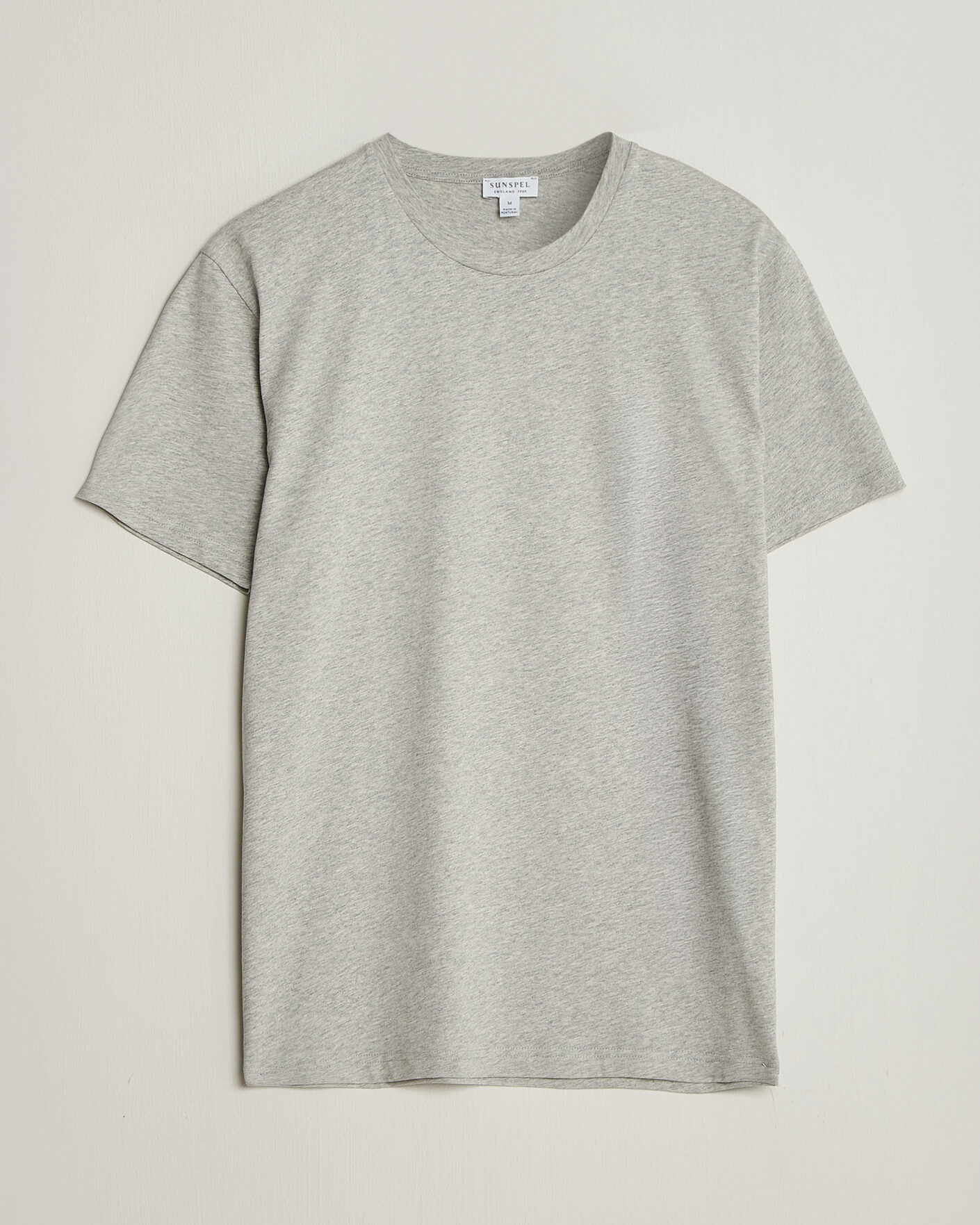Herren | T-Shirts | Sunspel | Riviera Midweight T-Shirt Grey Melange