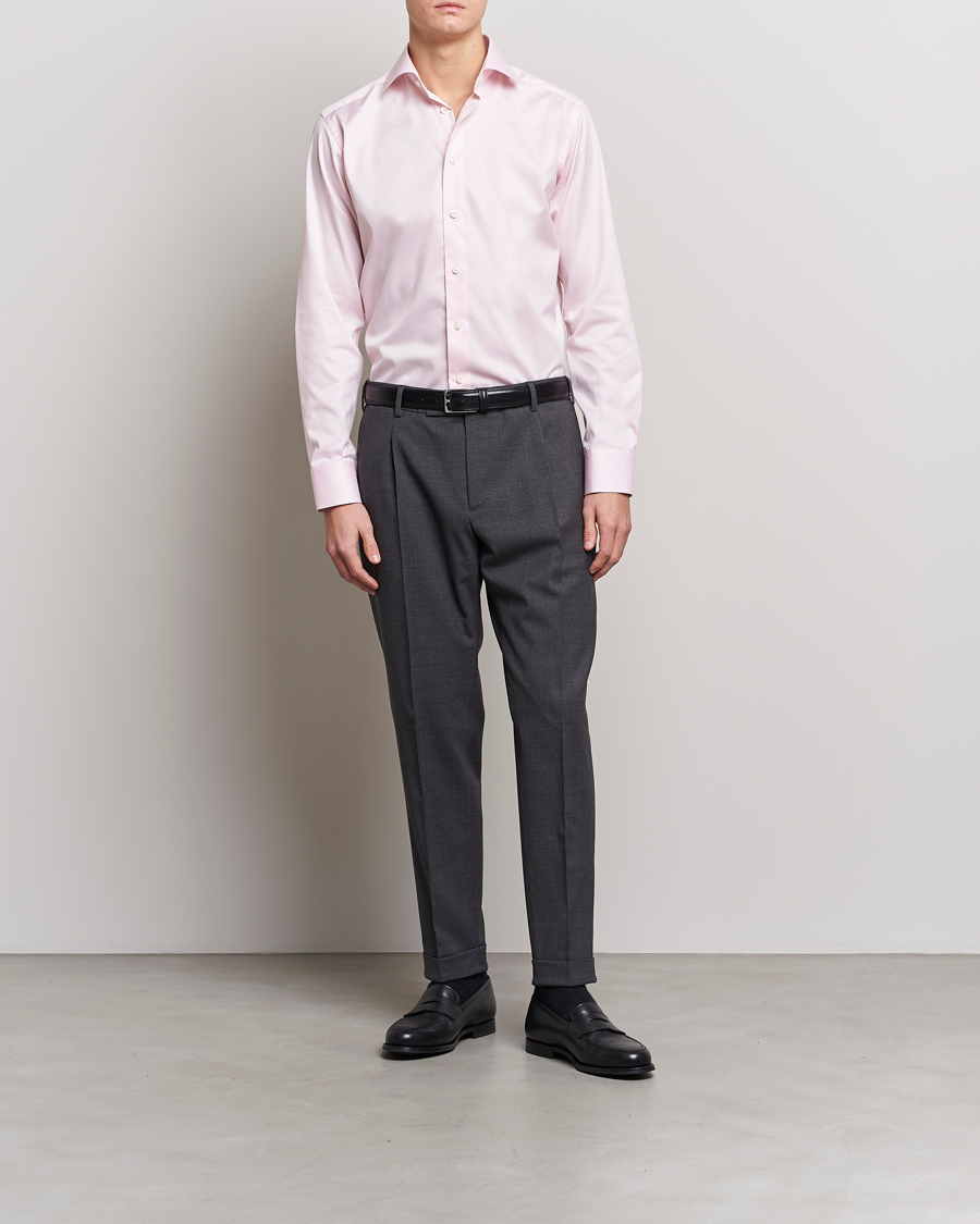 Herren | Businesshemden | Eton | Slim Fit Signature Twill Shirt Pink