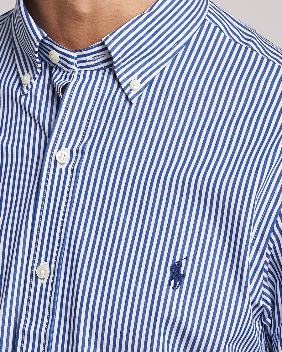 Herren | Hemden | Polo Ralph Lauren | Slim Fit Big Stripe Poplin Shirt Blue/White