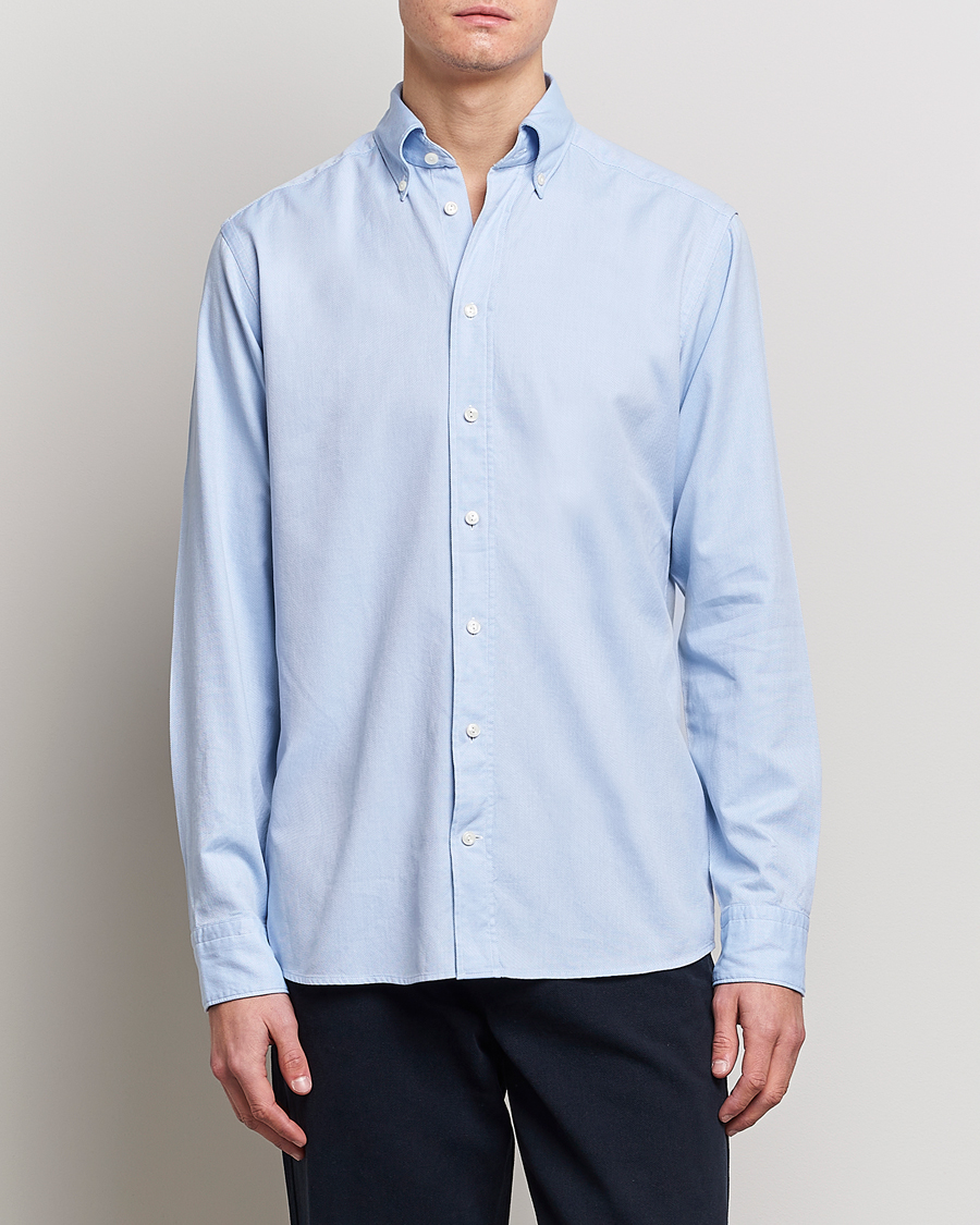 Herren | Kleidung | Eton | Slim Fit Royal Oxford Button Down Light Blue