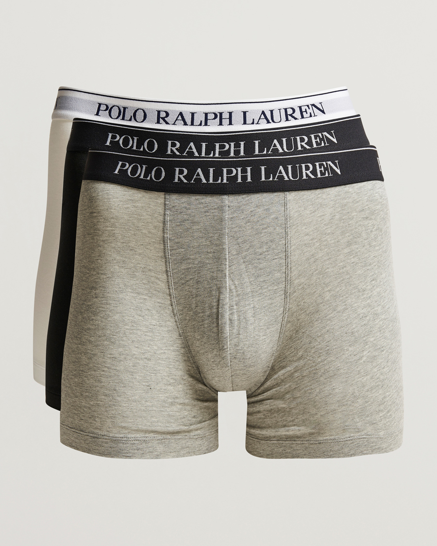 Herren | Unterwäsche | Polo Ralph Lauren | 3-Pack Stretch Boxer Brief White/Black/Grey