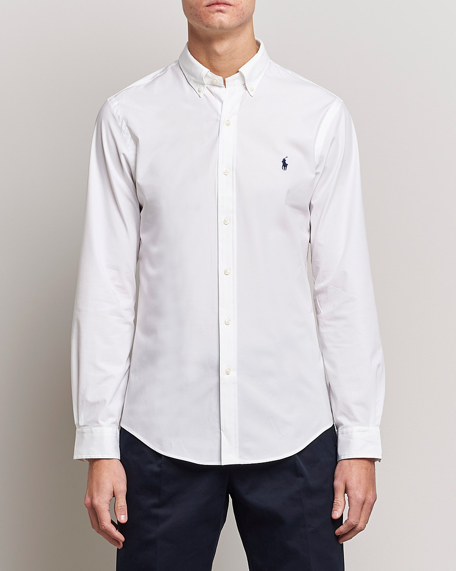 Herren | Freizeithemden | Polo Ralph Lauren | Slim Fit Shirt Poplin White