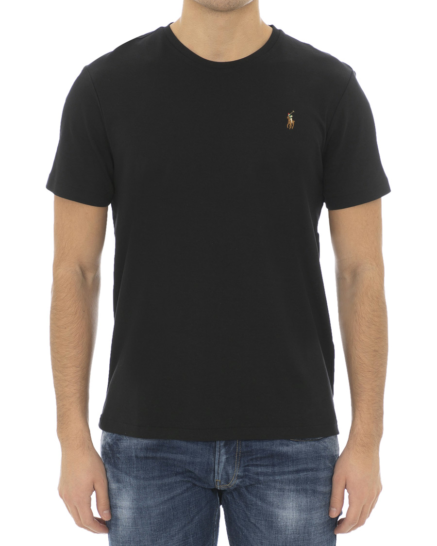 Herren | T-Shirts | Polo Ralph Lauren | Luxury Pima Cotton Crew Neck Tee Black