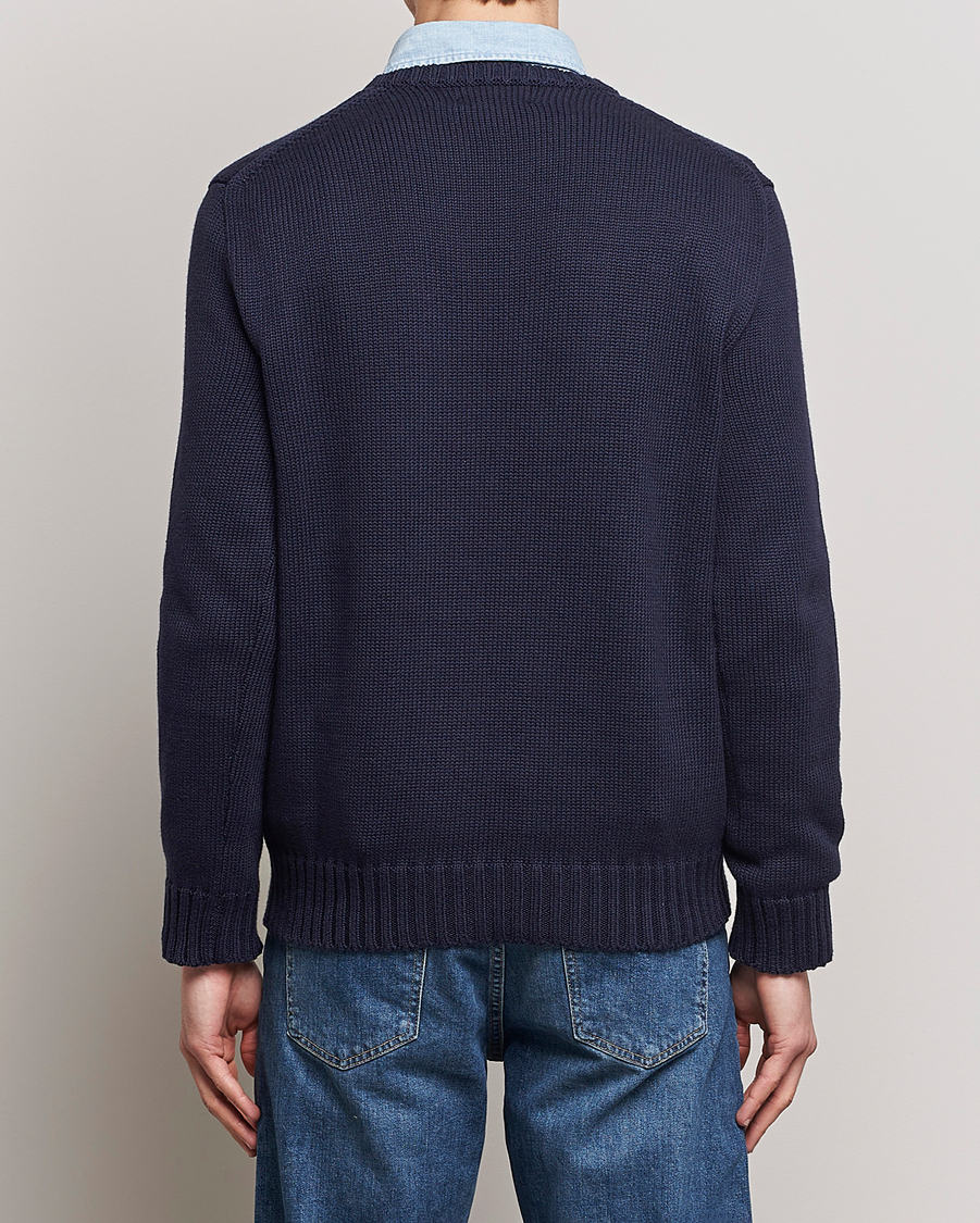 Herren | Pullover | Polo Ralph Lauren | Knitted Flag Crew Neck Navy